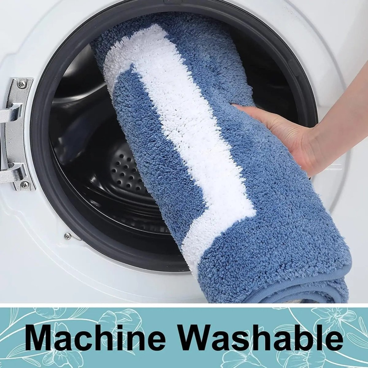 BATHCLOUD – Weiche, rutschfeste Mikrofaser-Badematte für Bad und Wohnzimmer 7