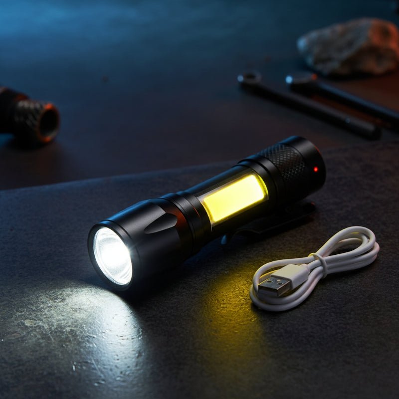 BEAMMASTER – Wiederaufladbare taktische Taschenlampe mit 100.000 Lumen für Outdoor-Camping 0