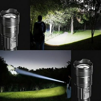 BEAMMASTER – Wiederaufladbare taktische Taschenlampe mit 100.000 Lumen für Outdoor-Camping 5
