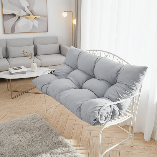 BENCHLUX – Plüschiges, gestepptes Gartenbankkissen für ganzjährigen Komfort 0