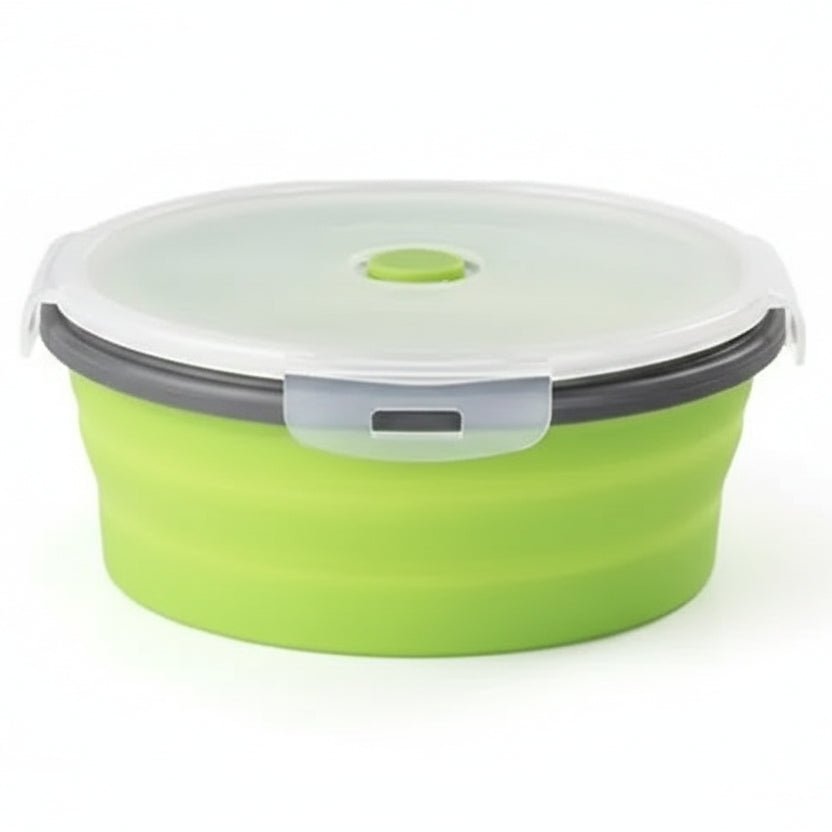 BENTOFLEX – Faltbare Silikon-Bento-Lunchbox, tragbarer Lebensmittelbehälter mit auslaufsicherem Deckel 5