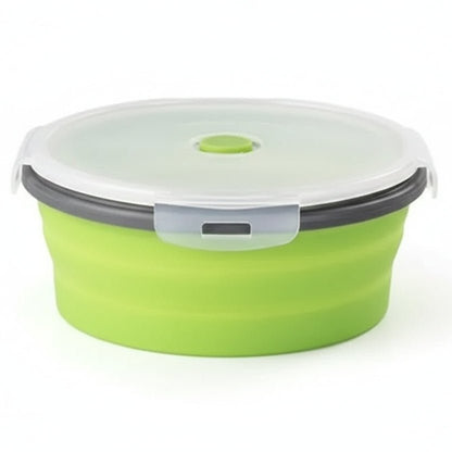 BENTOFLEX – Faltbare Silikon-Bento-Lunchbox, tragbarer Lebensmittelbehälter mit auslaufsicherem Deckel 5