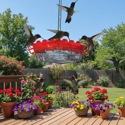 BIRDIBLOOM – Farbenfrohes Hänge-Vogelhaus & wetterfester Kolibri-Futterspender 2