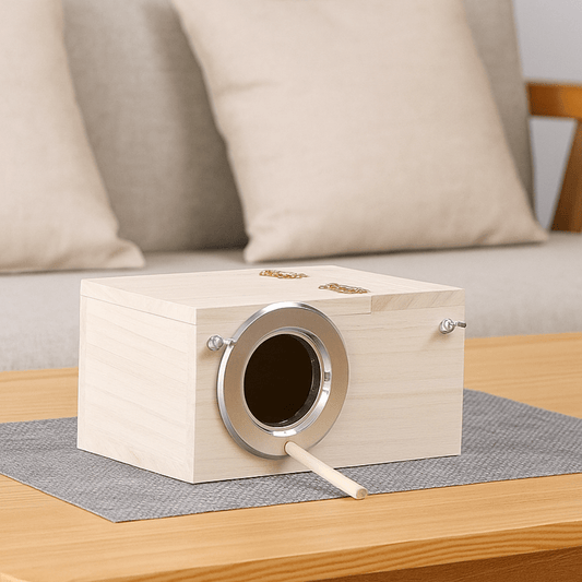 BIRDWILLOW – Nistkasten aus Holz für Wellensittiche zur sicheren Zucht im Innen- und Außenbereich 0