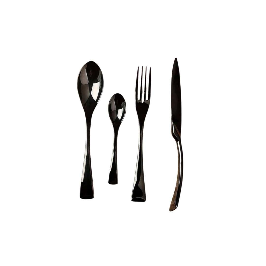 BLACKLUXE – Modernes schwarzes Edelstahlbesteck für stilvolles Essen 1