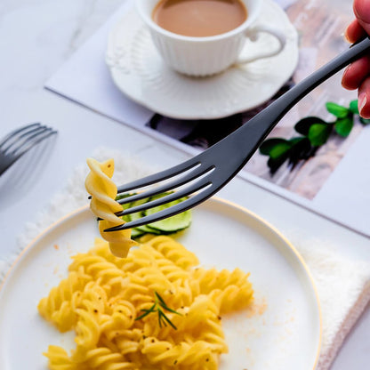 BLACKLUXE – Modernes schwarzes Edelstahlbesteck für stilvolles Essen 7