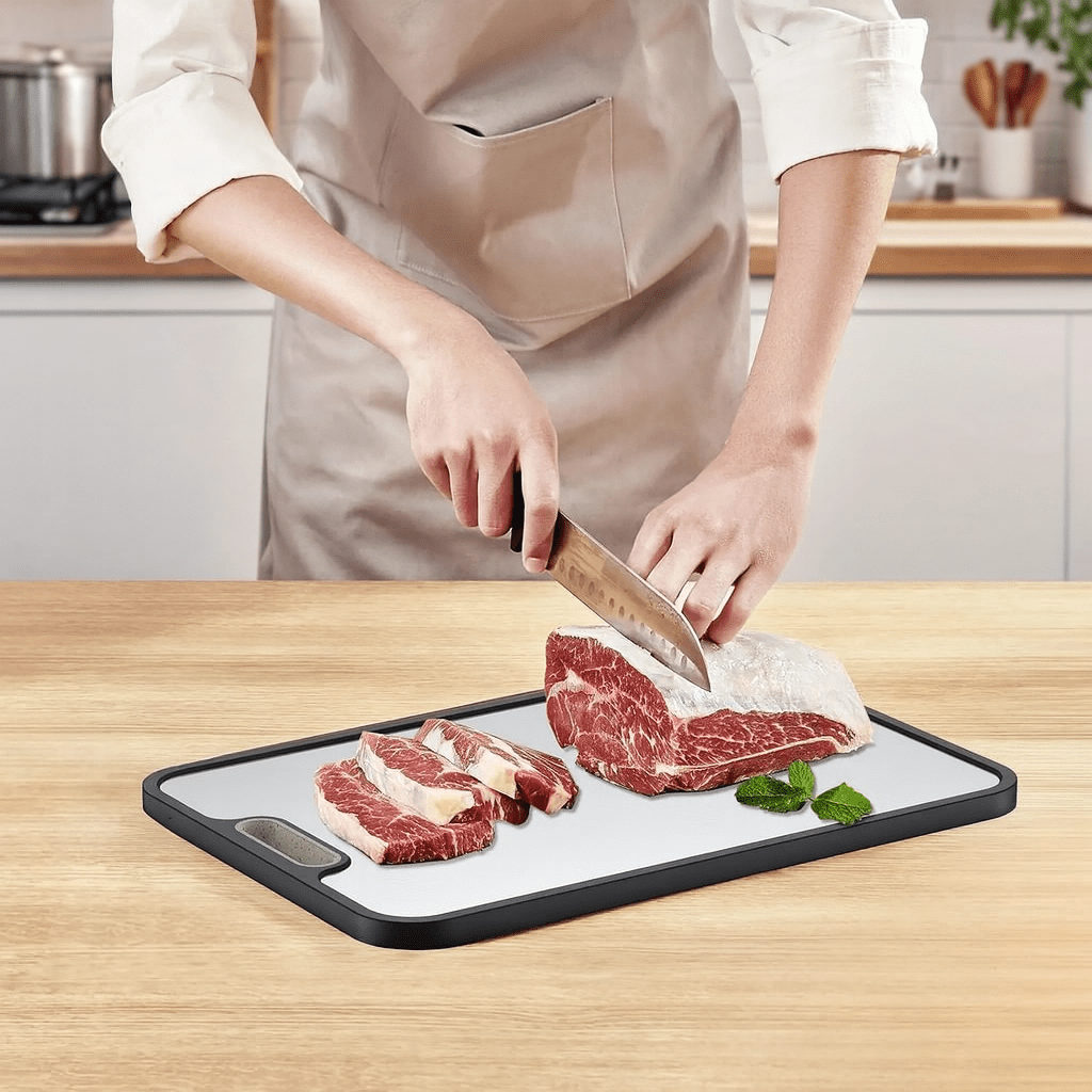 BLADE BOARD – Schneidebrett aus Titan mit beidseitig rutschfester Oberfläche 1