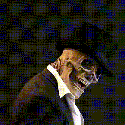 BONESHADE – Realistische Skelettmaske mit Hut für die ultimative Halloween-Verkleidung 3