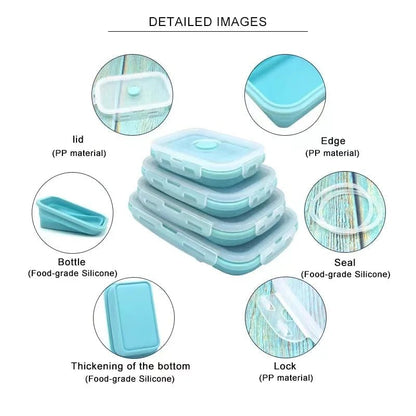 BOXIFY – Faltbares Silikon-Lunchbox-Set (BPA-frei) 2