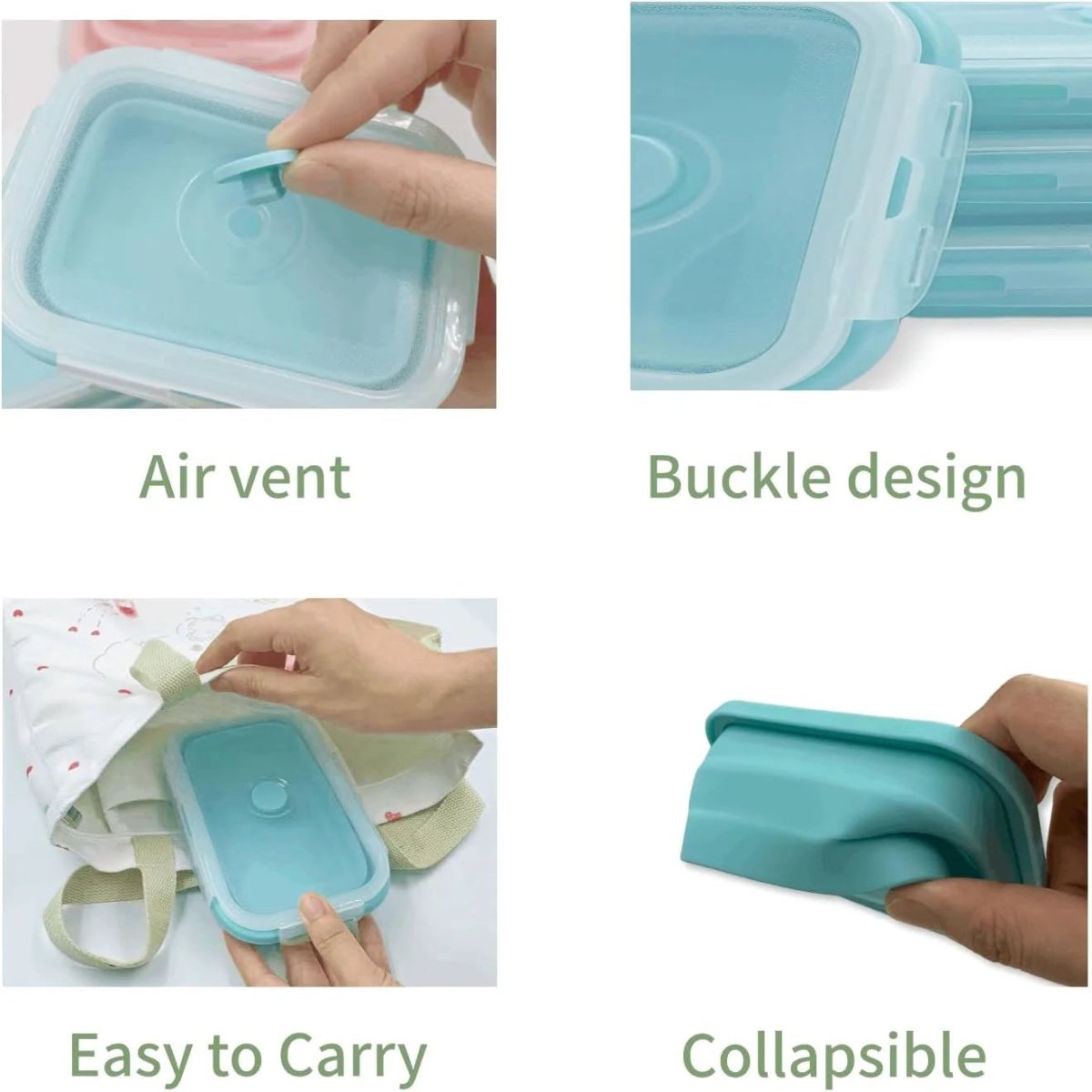 BOXIFY – Faltbares Silikon-Lunchbox-Set (BPA-frei) 3