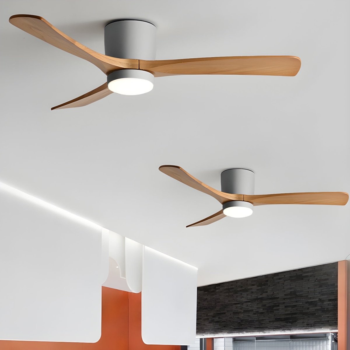 BREEZELINE – Skandinavischer LED-Deckenventilator – Elegante Holzflügel & sanftes Licht 6