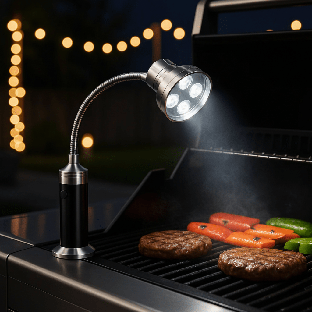 BRIGHTCHEF – Magnetische LED-Grilllampe mit fokussiertem Strahl und stabilem Sockel 0