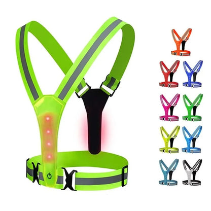 BRIGHTMOVE – LED-Laufweste für Läufer – 3 Lichtmodi für maximale Sicherheit 6