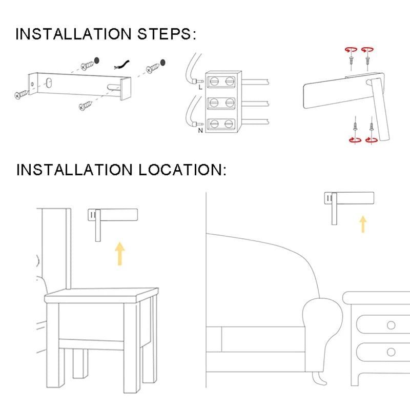 BRIGHTSPIN – LED-Wandleuchte mit einstellbaren warmen und kalten Lesemodi 6