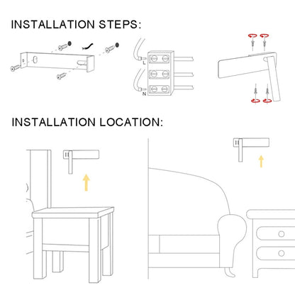 BRIGHTSPIN – LED-Wandleuchte mit einstellbaren warmen und kalten Lesemodi 6