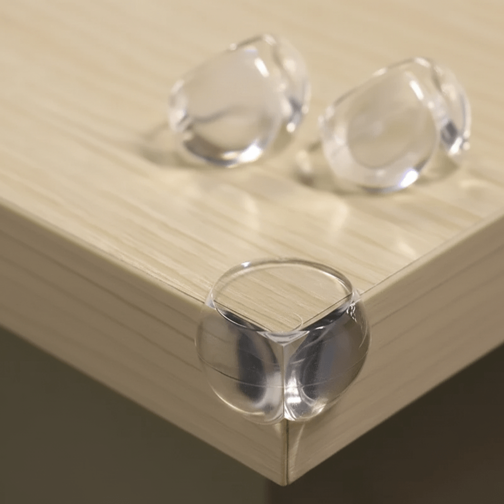 BUMPGUARD – Transparente Silikon-Eckenschützer, 10er-Packung für Kinder 1