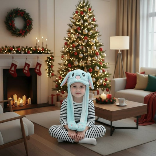 BUNFLIX – Interaktive Hasenmütze mit beweglichen Ohren und weichem Plüschstoff 0