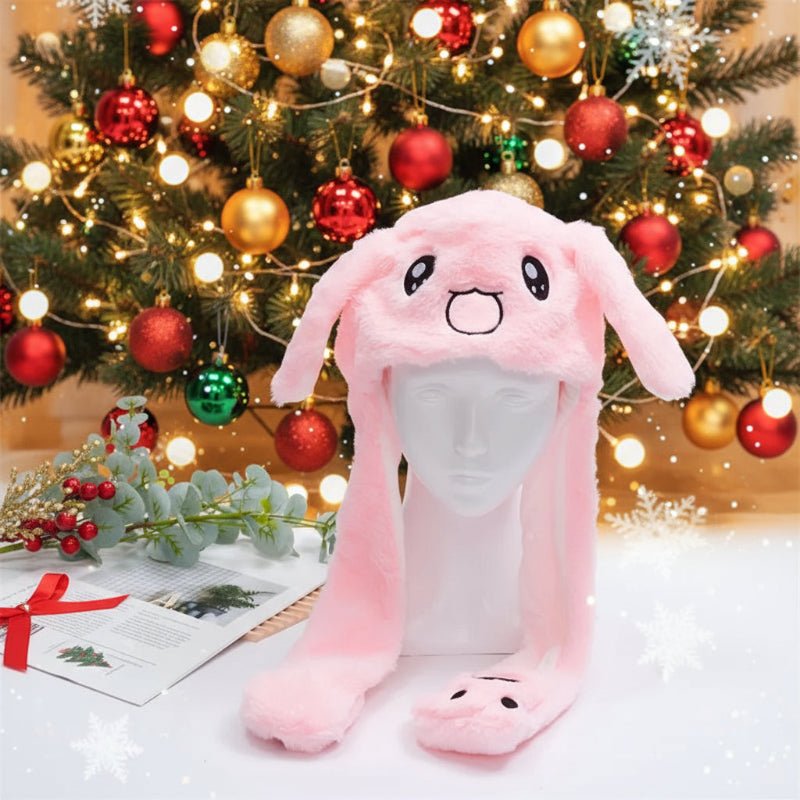 BUNFLIX – Interaktive Hasenmütze mit beweglichen Ohren und weichem Plüschstoff 3