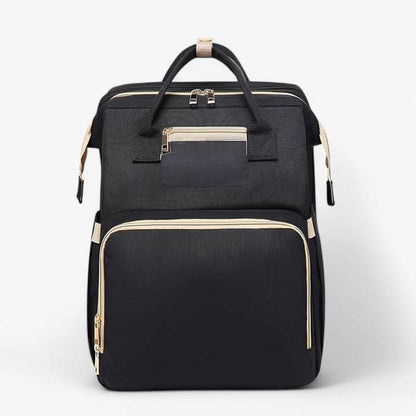 Babinex Reisenest | 2-in-1 Wickeltasche mit faltbarem Babybett | Tragbares Stubenwagen für unterwegs | Babypflege-Essentials 4