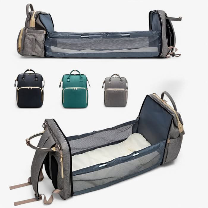 Babinex Reisenest | 2-in-1 Wickeltasche mit faltbarem Babybett | Tragbares Stubenwagen für unterwegs | Babypflege-Essentials 6