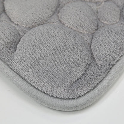 CasaBath – Juego de 3 alfombrillas de baño de microfibra, antideslizantes y absorbentes