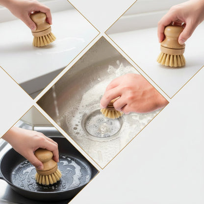 BambooClean - Umweltfreundliche Küchenspülbürste aus Bambus mit Sisalborsten 4