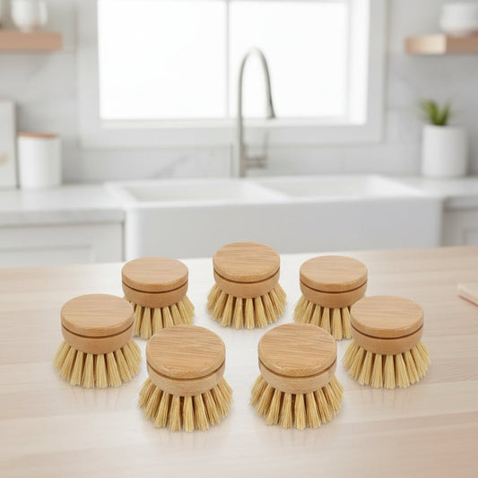 BambooClean - Umweltfreundliche Küchenspülbürste aus Bambus mit Sisalborsten 6