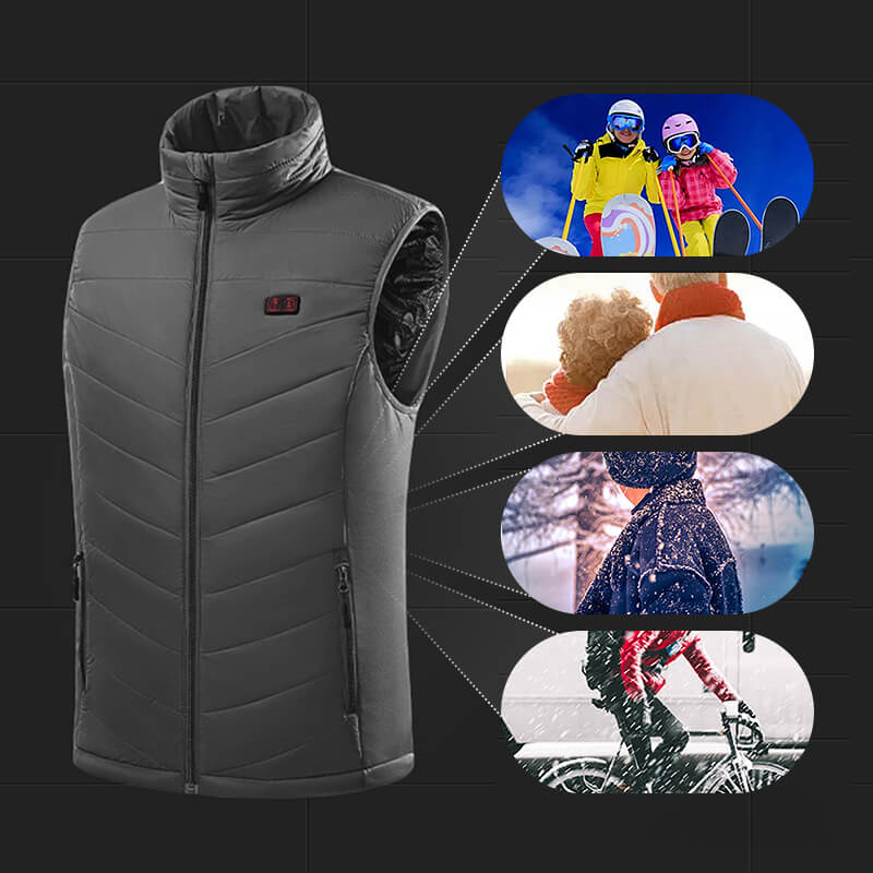 HeatShell Vest - Heated waistcoat with 13 heating zones for cold days