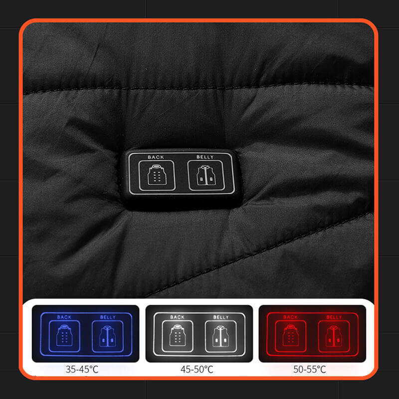 HeatShell Vest - Heated waistcoat with 13 heating zones for cold days