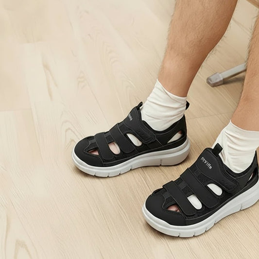 Bequeme Herren Sandalen mit Fußgewölbeunterstützung für Schmerzfreiheit 1