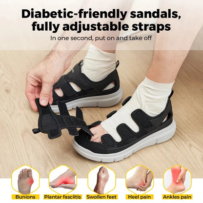 Bequeme Herren Sandalen mit Fußgewölbeunterstützung für Schmerzfreiheit 2