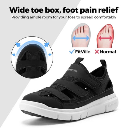 Bequeme Herren Sandalen mit Fußgewölbeunterstützung für Schmerzfreiheit 3