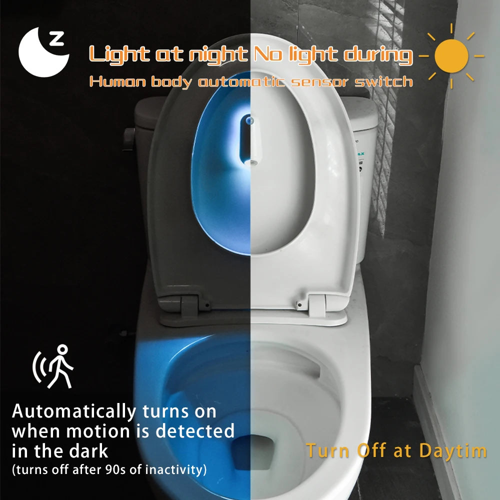 GlowBowl Motion – Motion Sensor Toilet Light with 7 RGB Colors