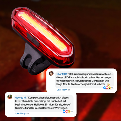 Lightup LED Bicycle Light – Wiederaufladbares Sicherheitslicht mit 240° Sichtwinkel