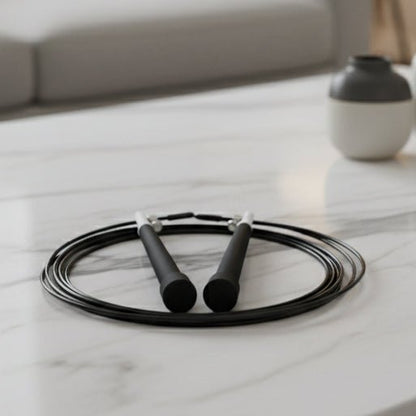 Flexijump - Corde à sauter professionnelle avec longueur réglable & poignées ergonomiques