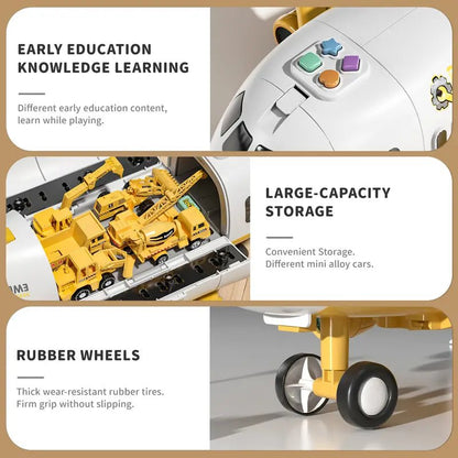 ZOOMIQ – Interaktives Flugzeugspielzeug mit blinkenden Lichtern für Kinder ab 3 Jahren