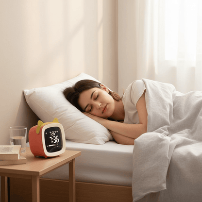 BunnyGlow LED-Wecker – Nachtlicht mit Digitalanzeige und Timer 1