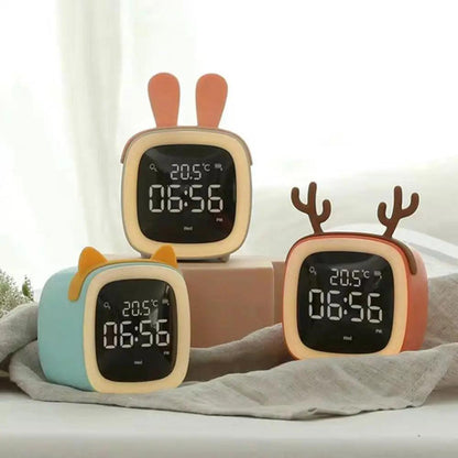 BunnyGlow LED-Wecker – Nachtlicht mit Digitalanzeige und Timer 2