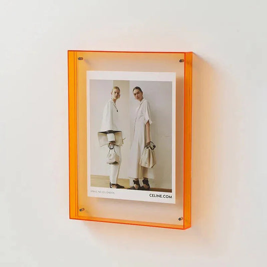 COLORFRAME – Marco acrílico transparente y colorido para fotos, para recuerdos vivos