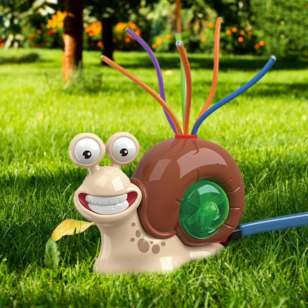 Bunter Schnecke Wasserspielzeug für Garten & Pool – Sprinkler für Kinder 3