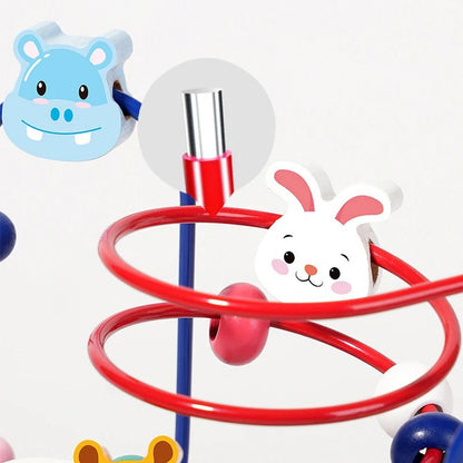 Buntes Holzperlenlabyrinth & Abakus Lernspielzeug für 2-3 Jährige – Montessori Spielzeug ab 2 Jahren 4