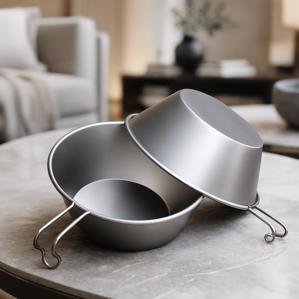 CAMPBREEZE – 260 ml ultraleichte Campingschüssel aus Titan mit festem Griff 3