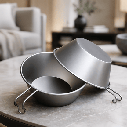 CAMPBREEZE – 260 ml ultraleichte Campingschüssel aus Titan mit festem Griff 3