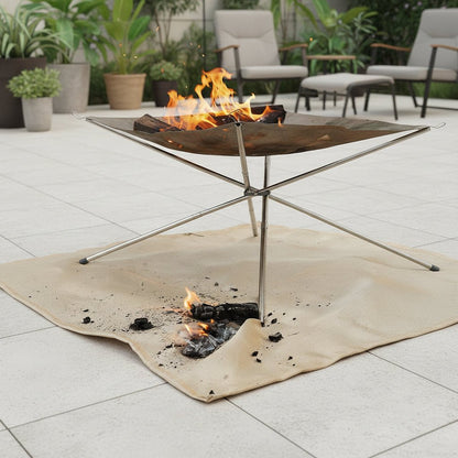 CAMPFIREX – Feuerfeste, hitzebeständige Fiberglasmatte für Outdoor-Abenteuer 0