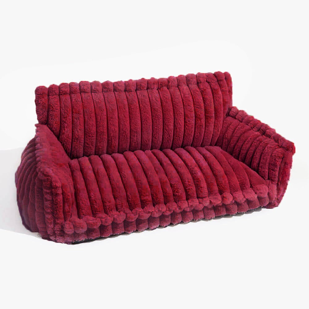 CANILUX – Orthopädisches Hundebett mit erhöhter Kopfstütze & weichem Kissen 10