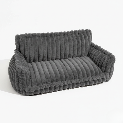 CANILUX – Orthopädisches Hundebett mit erhöhter Kopfstütze & weichem Kissen 5