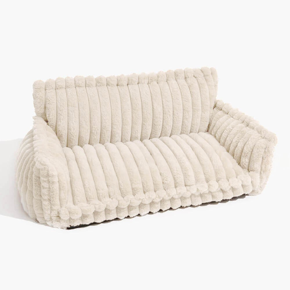 CANILUX – Orthopädisches Hundebett mit erhöhter Kopfstütze & weichem Kissen 6