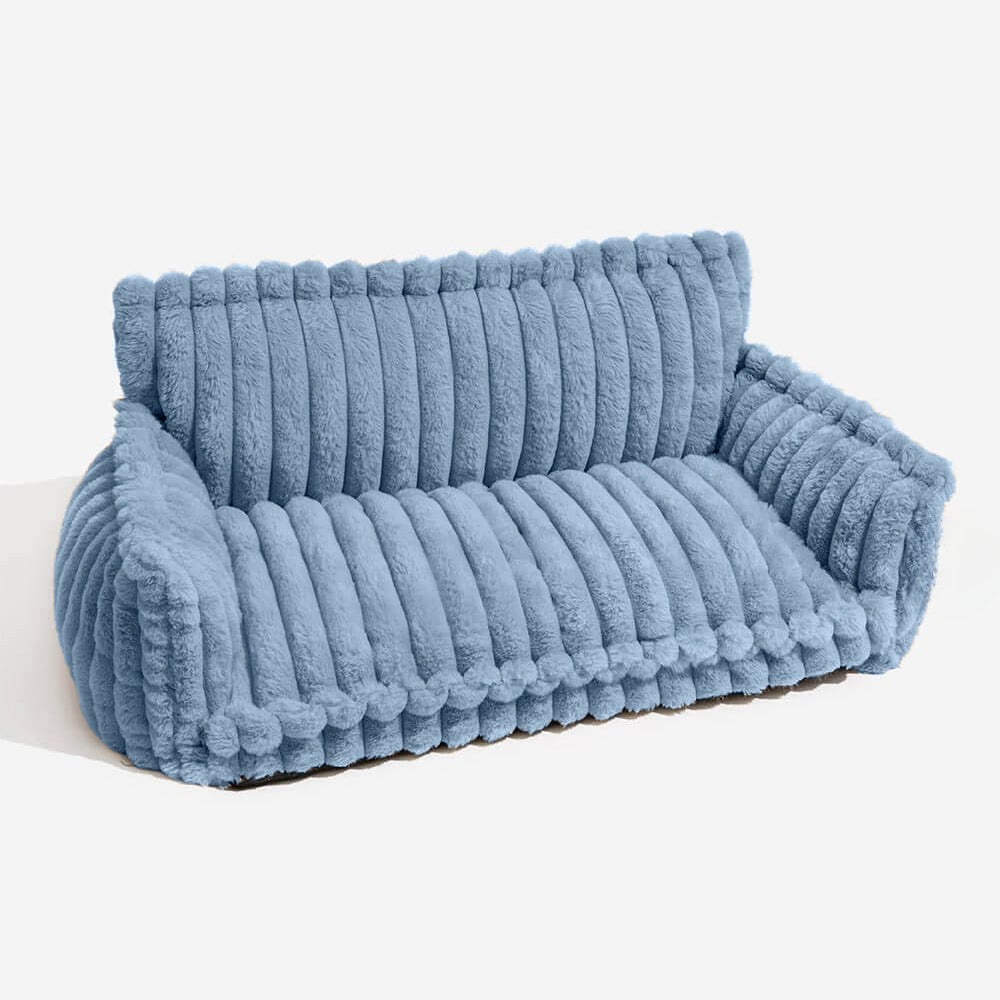 CANILUX – Orthopädisches Hundebett mit erhöhter Kopfstütze & weichem Kissen 8