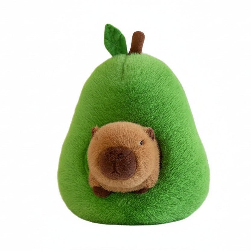 CAPYPIG – 2-in-1 Plüschtier Baby Avocado Capybara Stofftier für Kinder 6