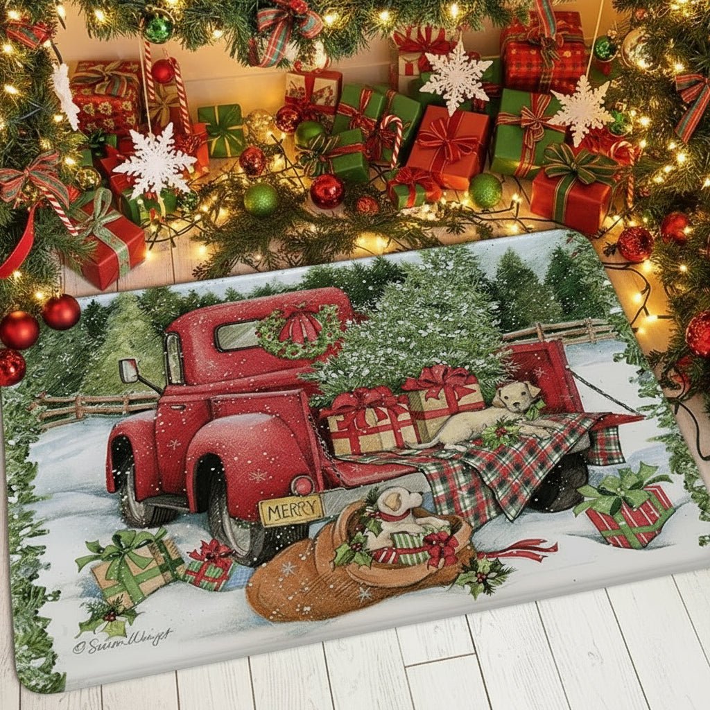 CAROLMAT – Rutschfeste Weihnachtsfußmatte für saubere, festliche Eingänge 10
